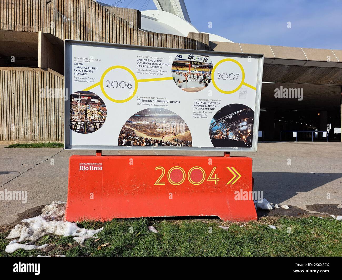 2006 - 2007 Storia dello Stadio Olimpico a Montreal, Quebec, Canada Foto Stock