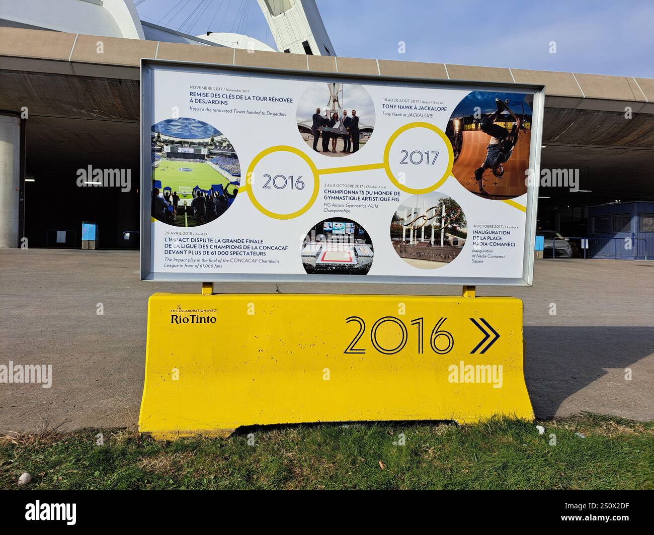2016 - 2017 Storia dello Stadio Olimpico a Montreal, Quebec, Canada Foto Stock