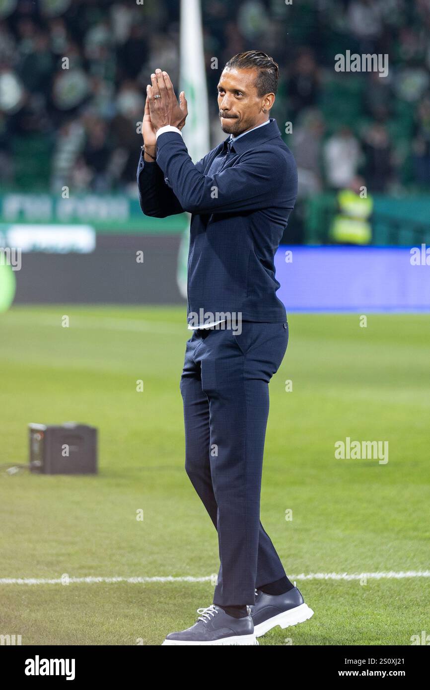 29 dicembre 2024. Lisbona, Portogallo. Nani ha ricevuto un tributo per la sua carriera durante il match 16 di Liga Portugal Betclic, Sporting CP vs SL Benfica Credit: Alexandre de Sousa/Alamy Live News Foto Stock