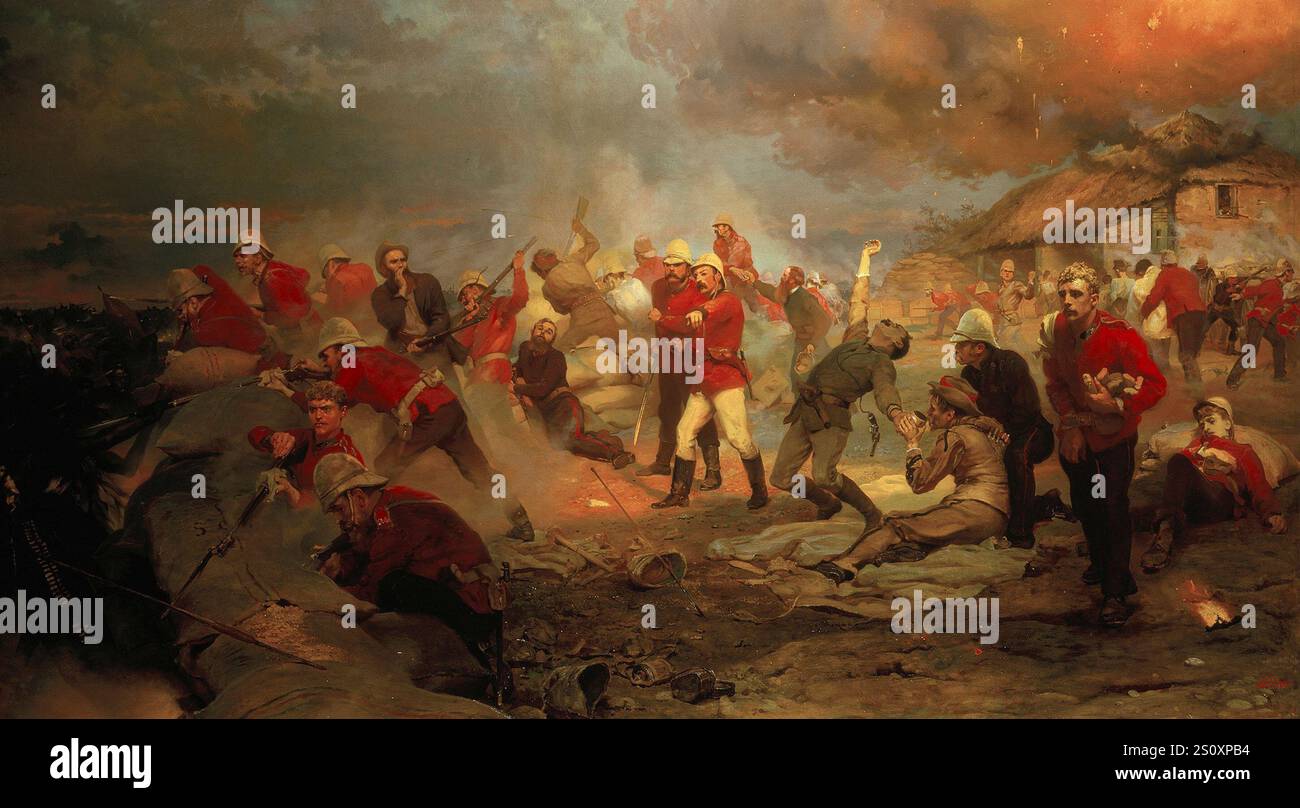 The Defence of Rorke's Drift (1880), Royal Collection Elizabeth Thompson Foto Stock