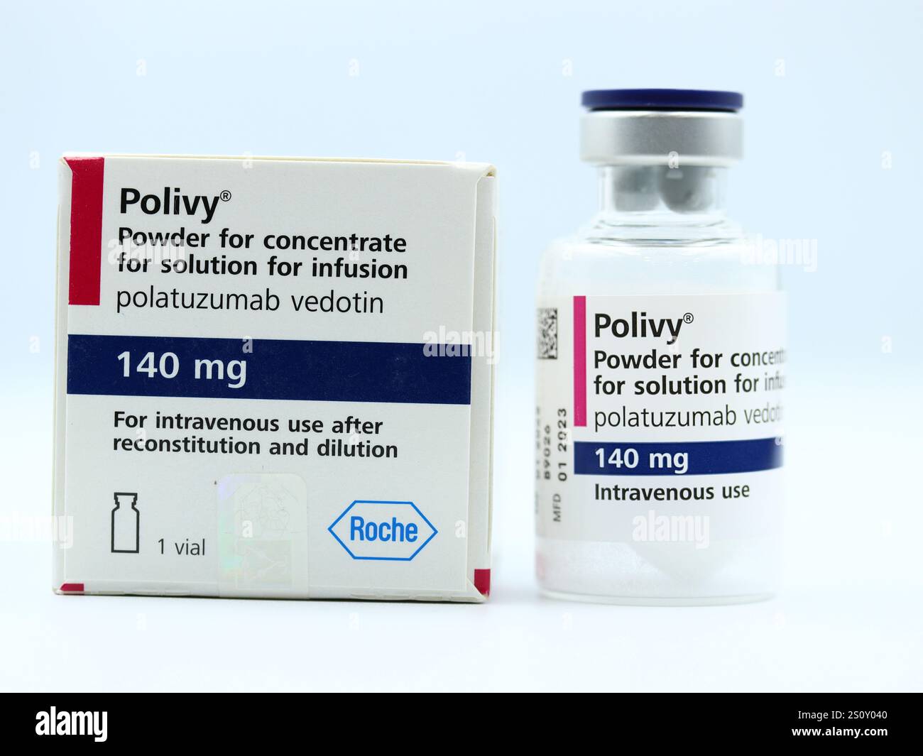 Utilizzato per il trattamento del linfoma diffuso a grandi cellule B (cancro) Foto Stock