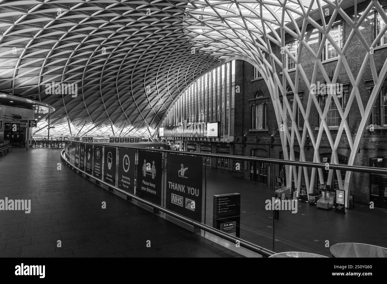 All'interno della stazione di King's Cross a Londra. Foto Stock