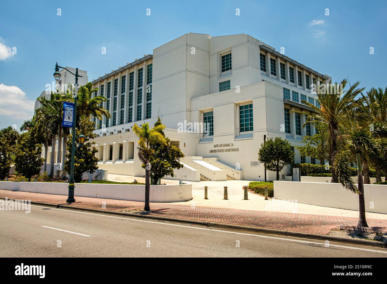 Alto Lee Adams, United States Courthouse, US Route 1, Fort Pierce, Florida Foto Stock