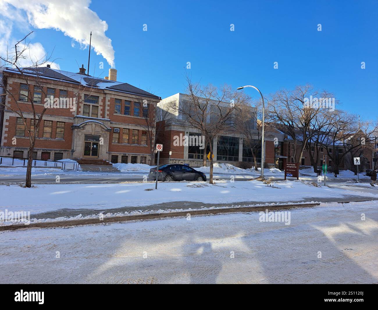 Campus della University of Manitoba Price Faculty of Engineering sul Chancellors Circle a Winnipeg, Manitoba, Canada Foto Stock