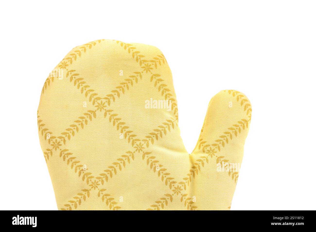 Guanto da cucina isolato su sfondo bianco Foto Stock