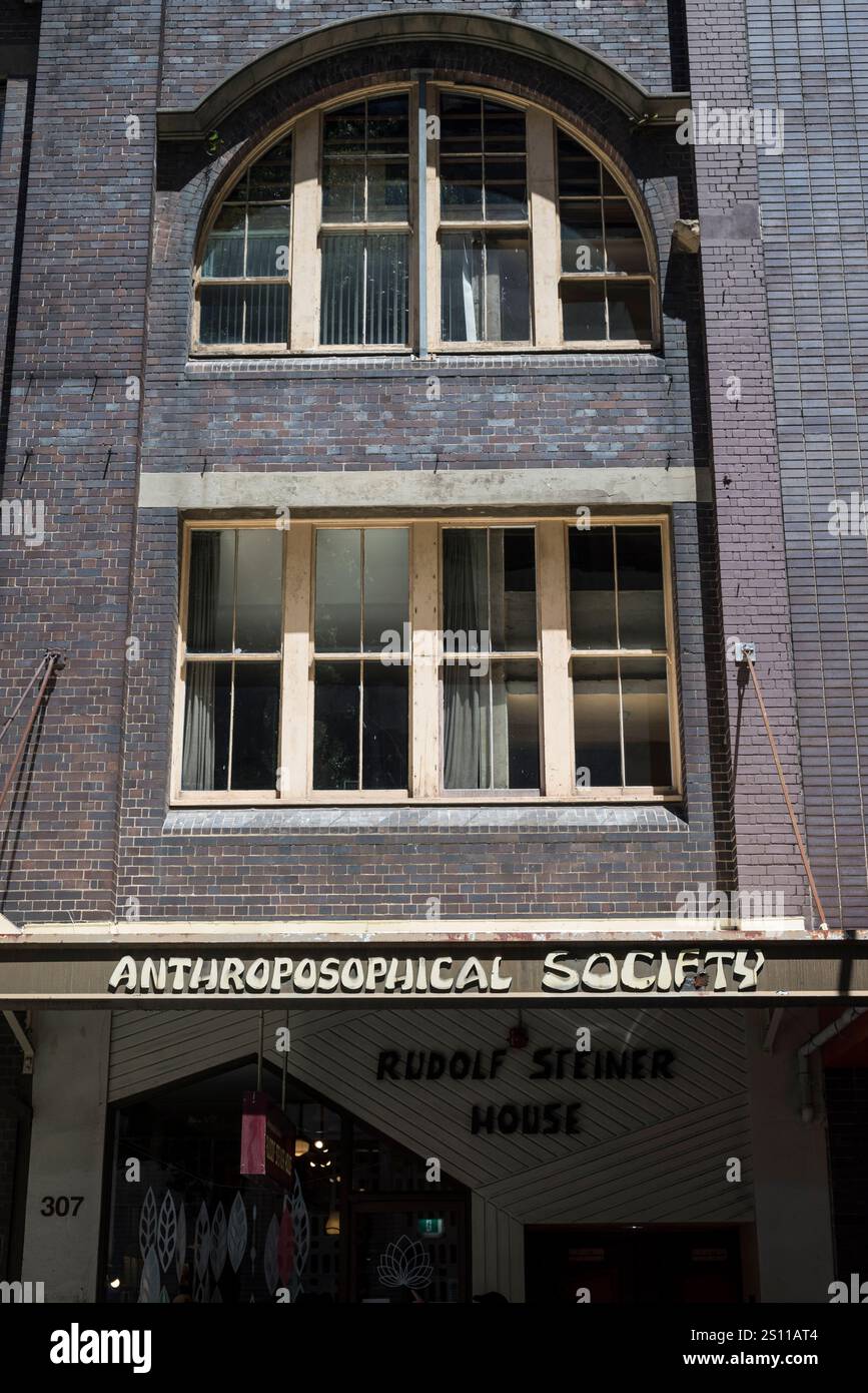 Anthroposophical Society, Sussex Street, Central Business District, CBD, Sydney, NSW, Australia Foto Stock