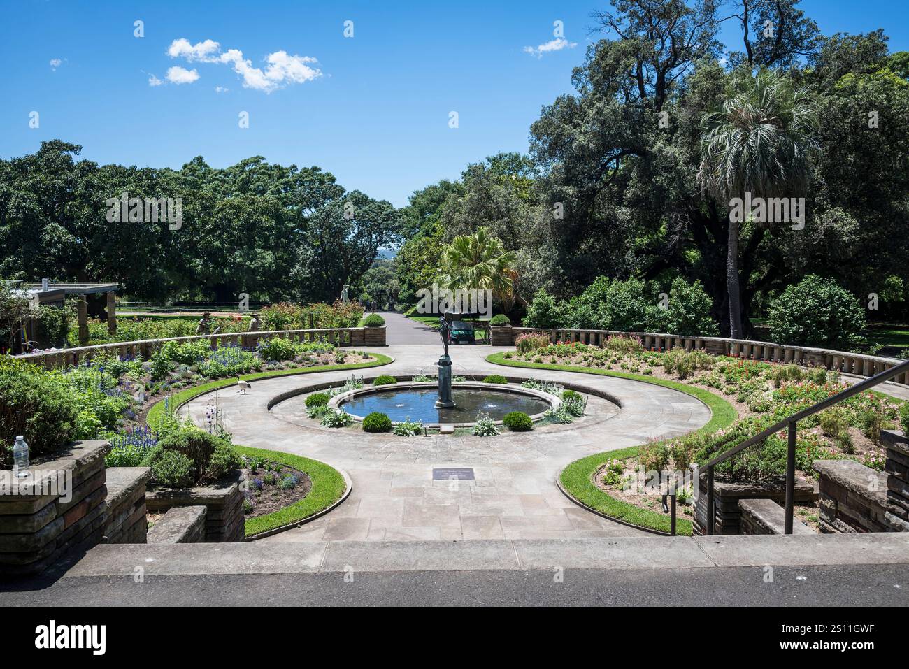 Il Pioneer Memorial Garden, costruito nel 1938 per celebrare il 150° anniversario dell'insediamento europeo in Australia, serve a commemorare la memoria Foto Stock