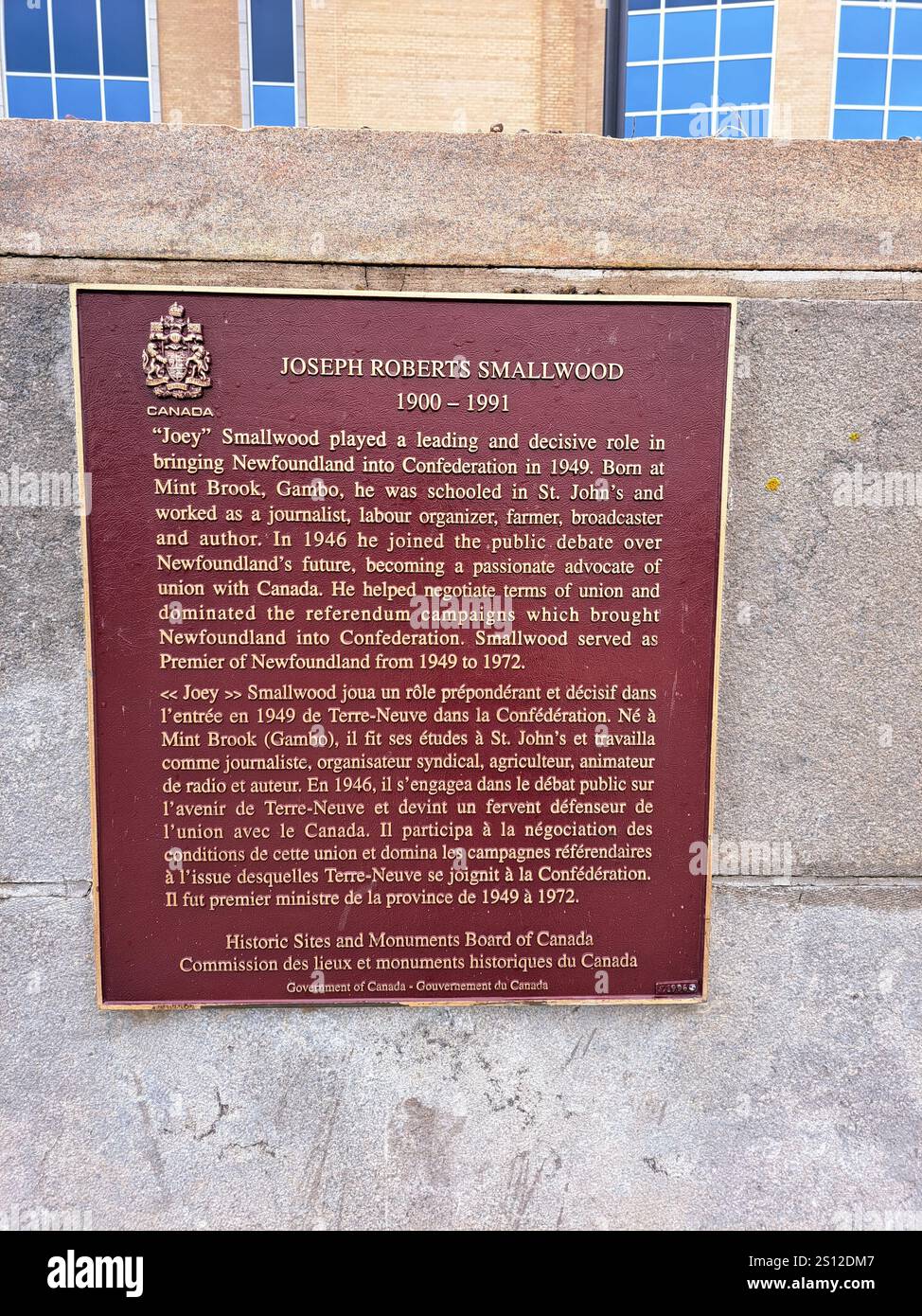 Confederation Building a St. John's, Newfoundland & Labrador, Canada Foto Stock