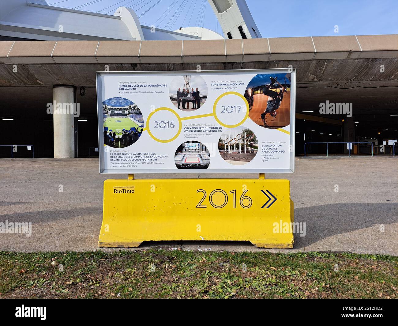 2016 - 2017 Storia dello Stadio Olimpico a Montreal, Quebec, Canada Foto Stock