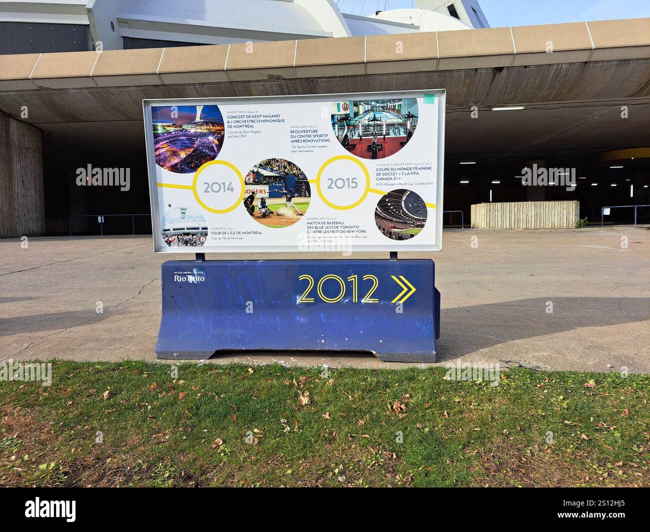 2014 - 2015 Storia dello Stadio Olimpico a Montreal, Quebec, Canada Foto Stock