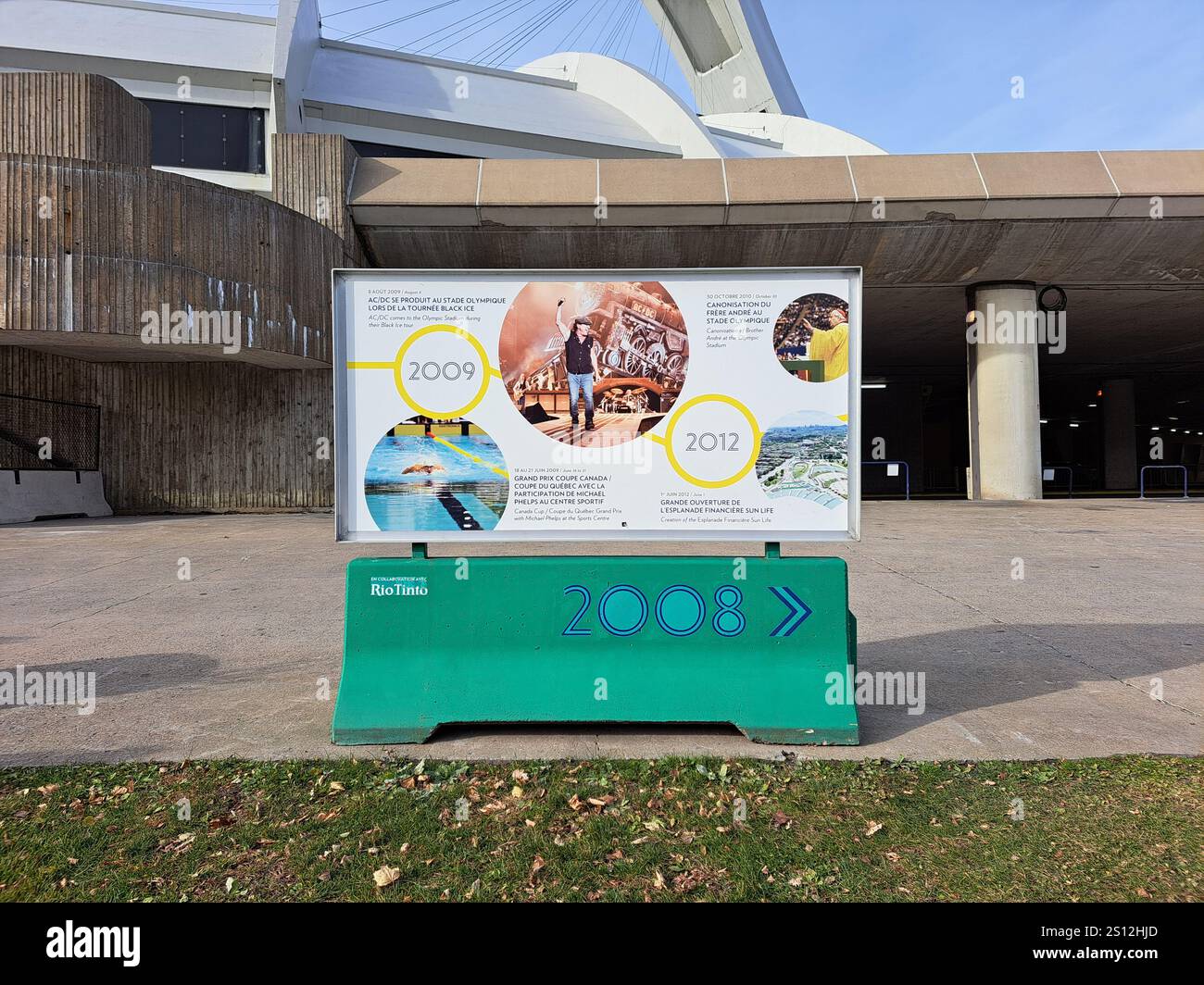 2009 - 2012 Storia dello Stadio Olimpico a Montreal, Quebec, Canada Foto Stock