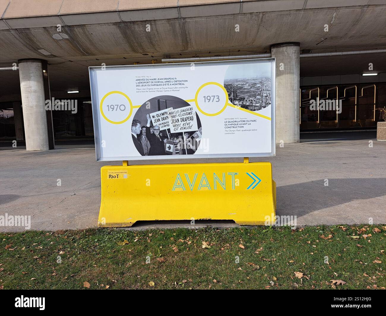 1970 - 1973 Storia dello Stadio Olimpico a Montreal, Quebec, Canada Foto Stock