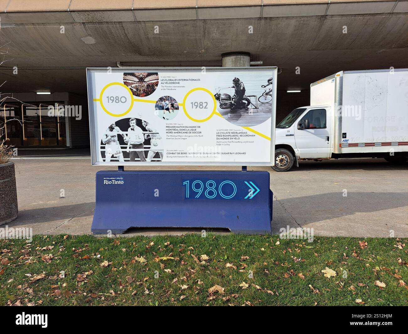 1980 - 1982 Storia dello Stadio Olimpico a Montreal, Quebec, Canada Foto Stock