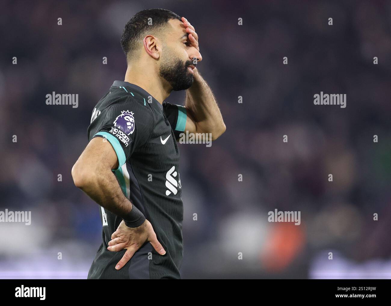 Londra, Regno Unito. 29 dicembre 2024. Mohamed Salah del Liverpool durante la partita di Premier League al London Stadium di Londra. Il credito per immagini dovrebbe essere: Paul Terry/Sportimage Credit: Sportimage Ltd/Alamy Live News Foto Stock
