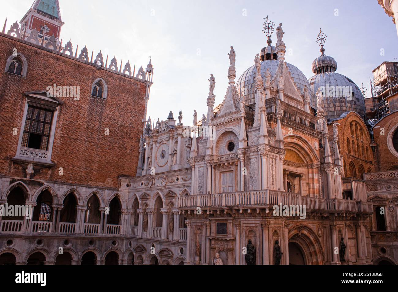 Venezia, Palazzo Ducale d'Italia e architettura circostante Foto Stock