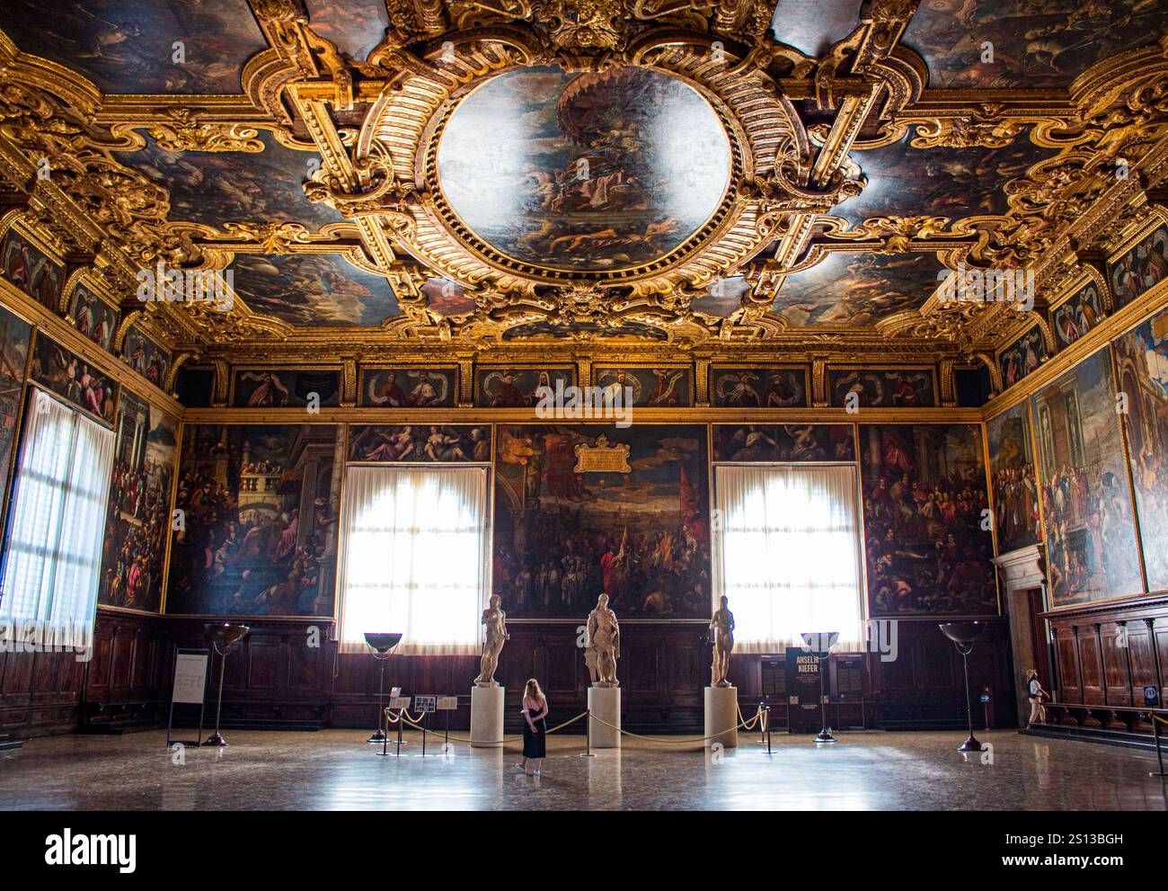 Venezia, Palazzo Ducale d'Italia e architettura circostante Foto Stock