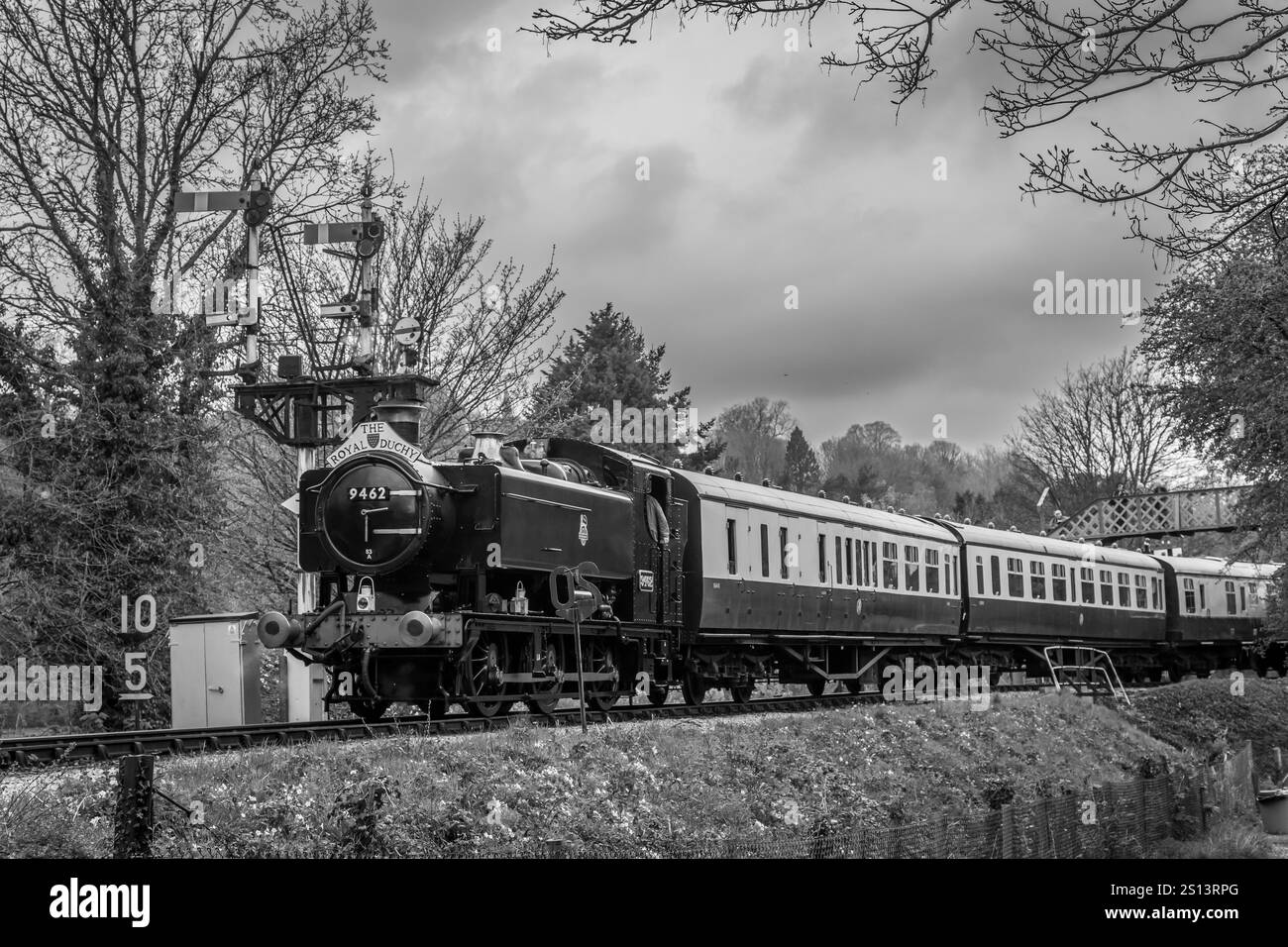 BR '94xx' classe 0-6-0PT N. 9466 (in esecuzione come 9462), stazione di Buckfastleigh sulla South Devon Railway, Devon, Inghilterra, Regno Unito Foto Stock