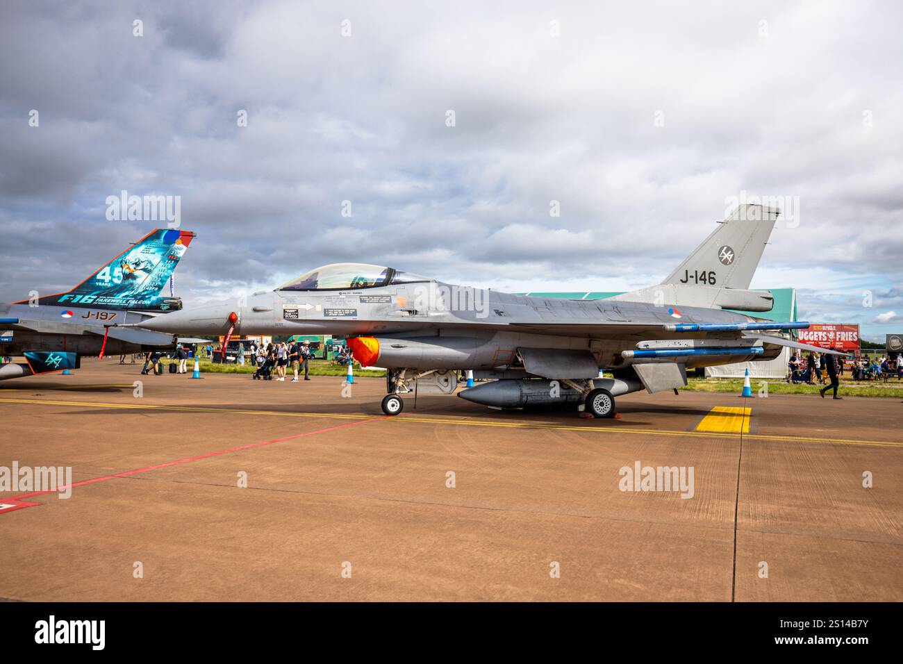 Royal Netherlands Air Force - Lockheed Martin F-16AM Fighting Falcon, in mostra statica al Royal International Air Tattoo 2024. Foto Stock