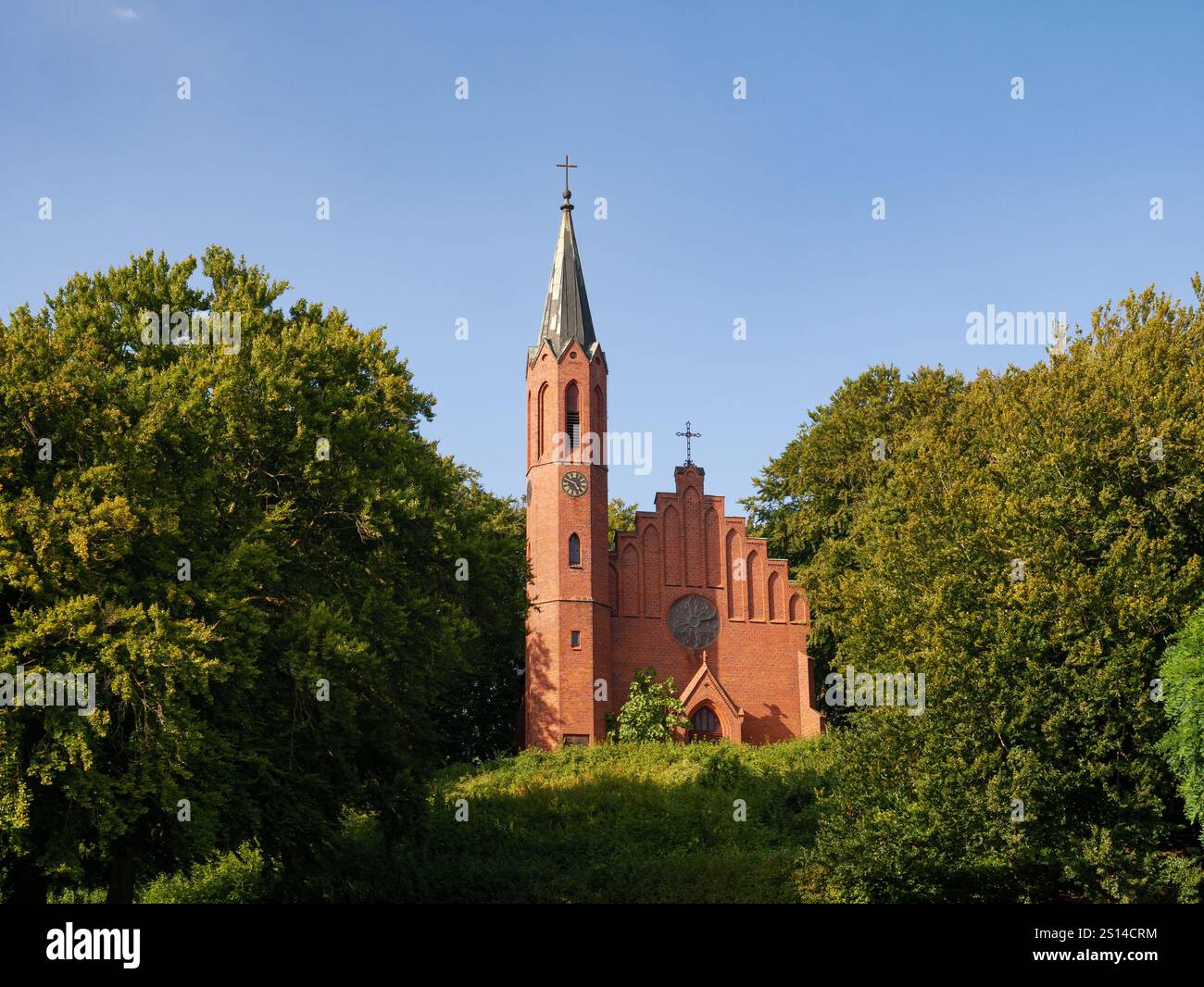 Chiesa di San Giovanni a Sassnitz sull'isola di Rügen, Meclemburgo-Vorpommern, Germania Foto Stock