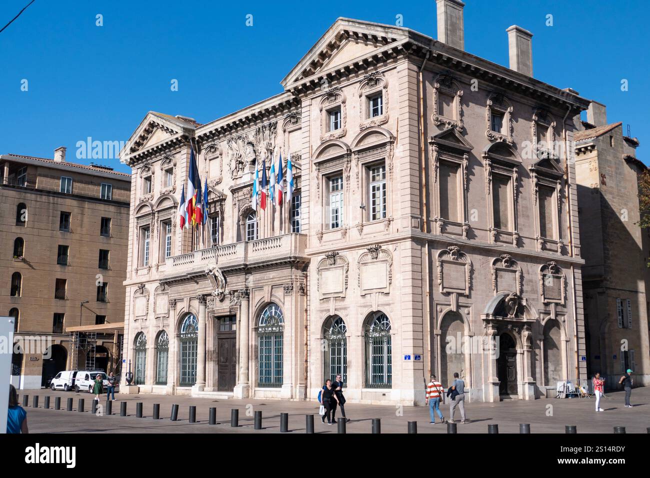 Marsiglia in Francia: La Marie de Marseille sul Porto Vecchio Foto Stock