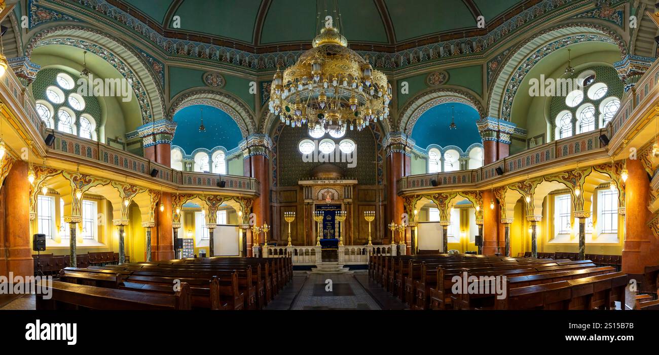 Sinagoga di Sofia, architettura neo-araba, Sofia, Repubblica di Bulgaria, Europa Foto Stock