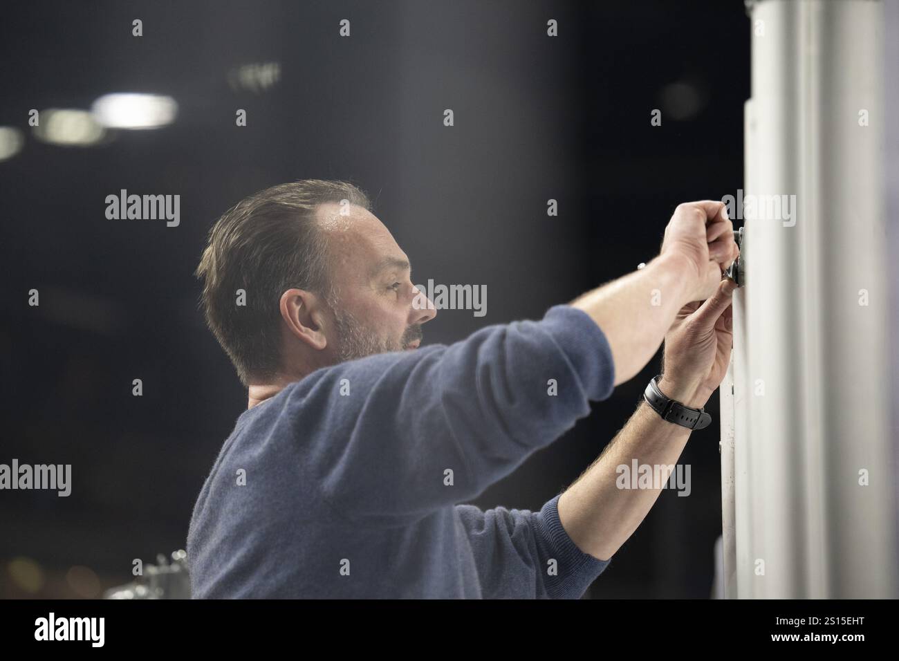 Laura Dick Cologne, LanxessArena, Renania settentrionale-Vestfalia, PENNY DEL, Koelner Haie- Loewen Francoforte il 30/12/2024 presso la LanxessArena di Colonia Germ Foto Stock