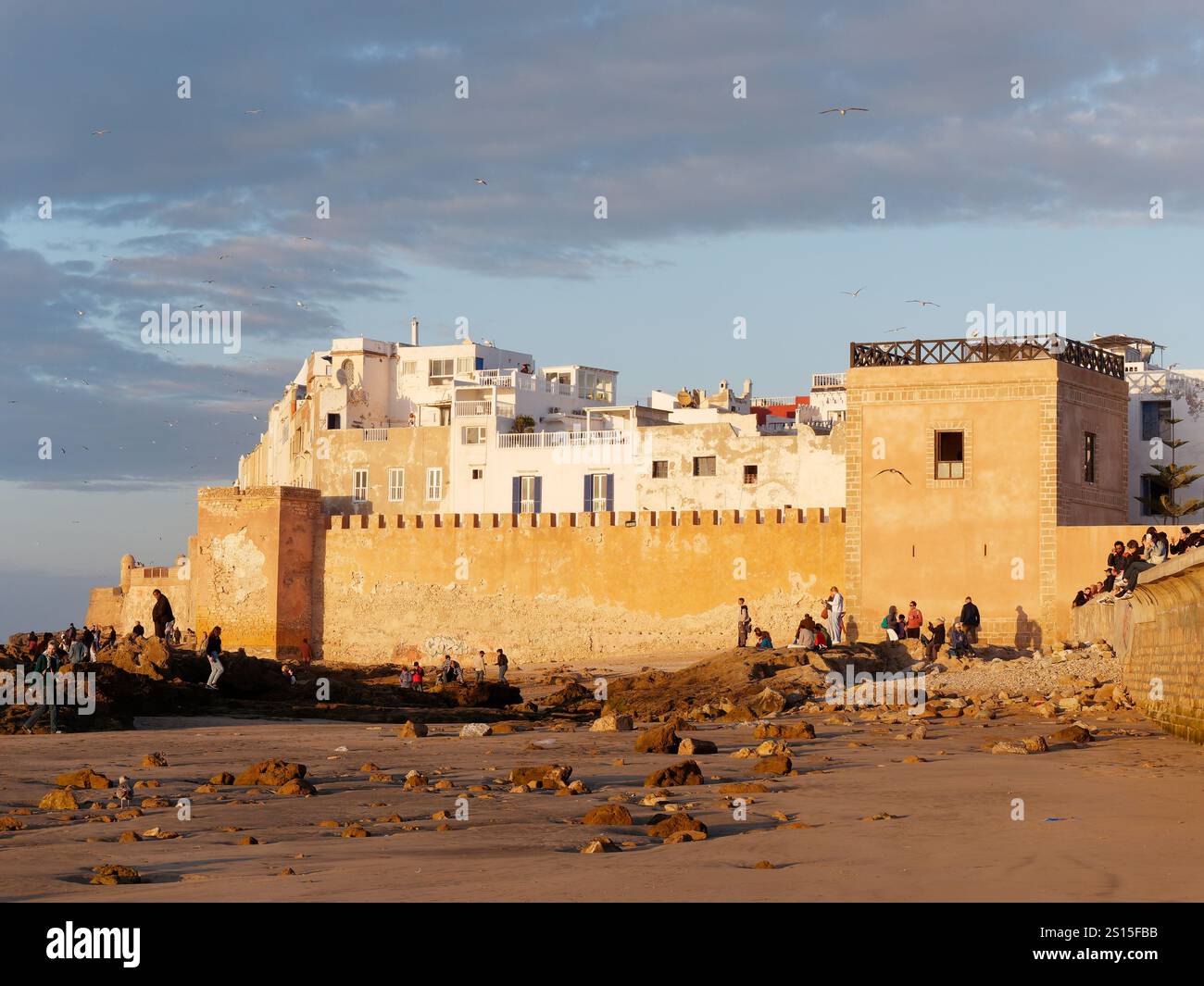 Nella città di Essaouira, 31 dicembre 2024 Foto Stock