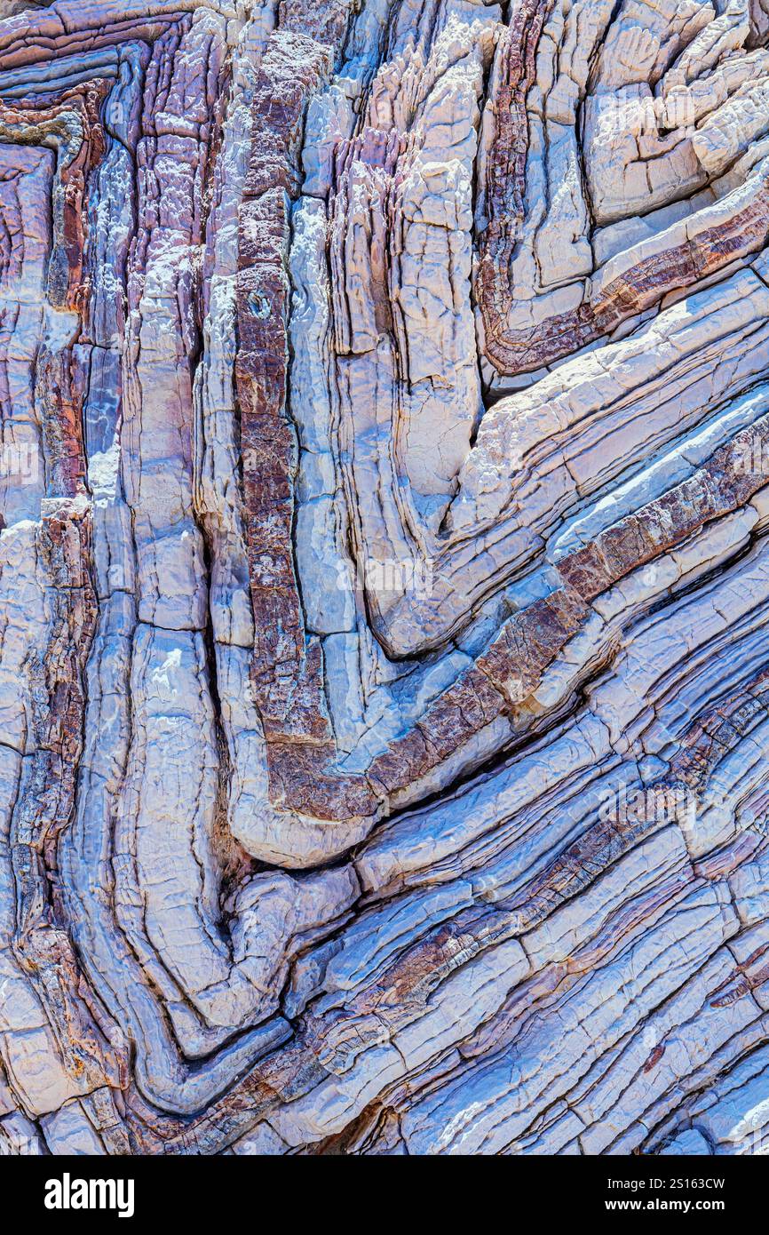 Formazioni rocciose di Apoplystra, Agios Pavlos, Creta meridionale, Creta, Isole greche, Grecia Foto Stock