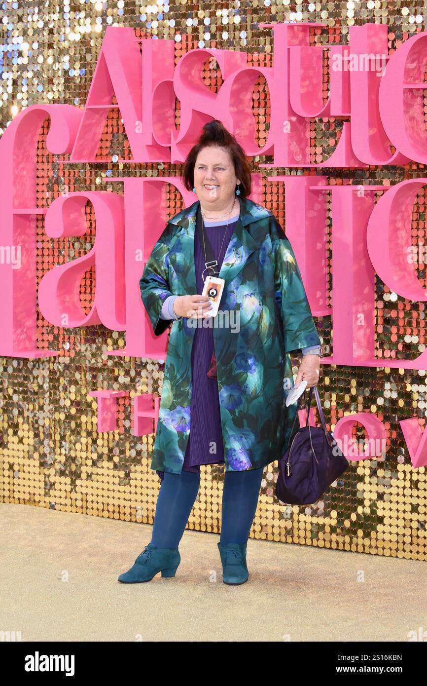 Suzy Menkes. Assolutamente favoloso : The Movie - World Premiere, Odeon Leicester Square, Londra, Regno Unito Foto Stock