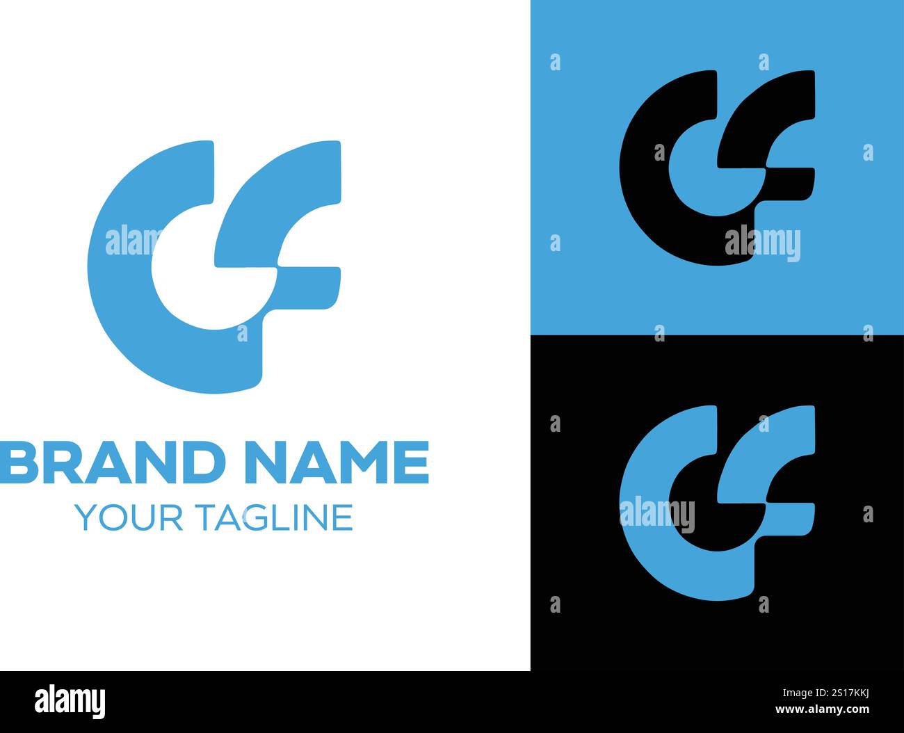 Logo Letter UF, monogramma UF, logo UF iniziale, logo UF, icona, vettore Illustrazione Vettoriale