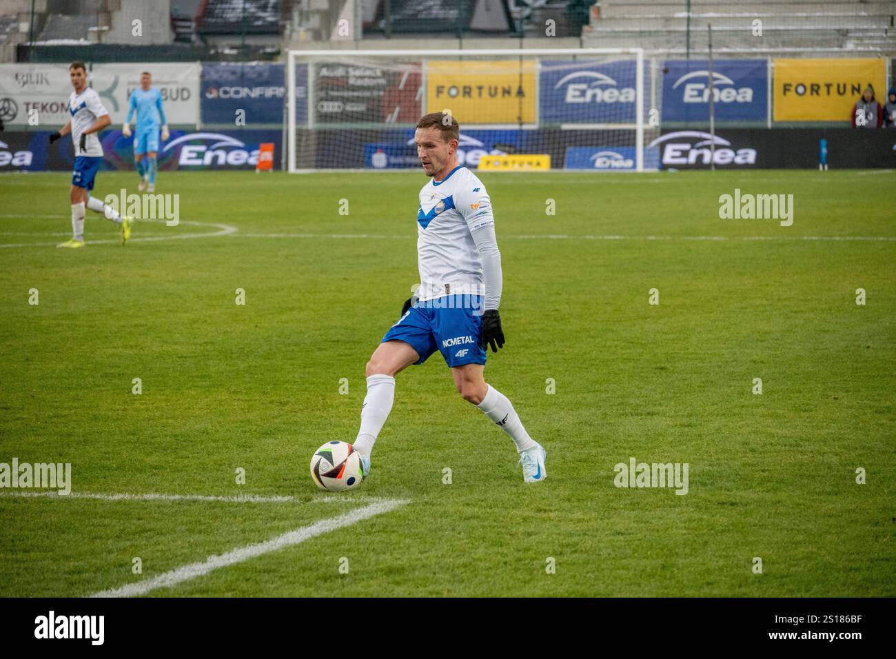 Il giocatore STAL Mielec Piotr Wlazło durante Radomiak Radom vs Stal Mielec. PKO BP Ekstraklasa. Stadion im. Braci Czachorów, Radom, polonia Foto Stock
