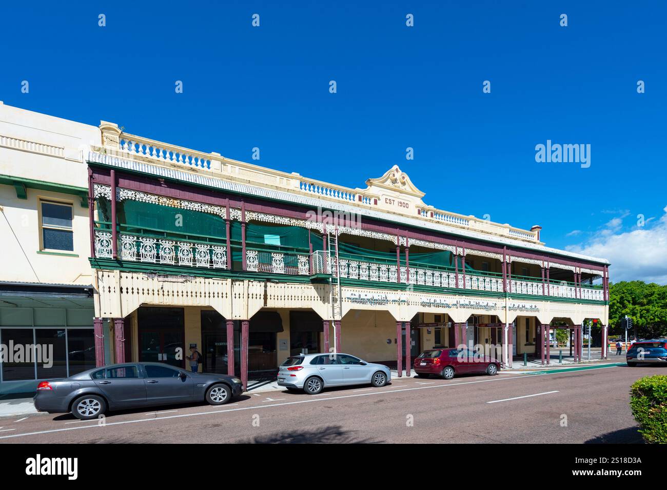 Il Great Northern Hotel è un hotel patrimonio storico al 500 di Flinders Street, City of Townsville, Queensland, QLD, Australia Foto Stock