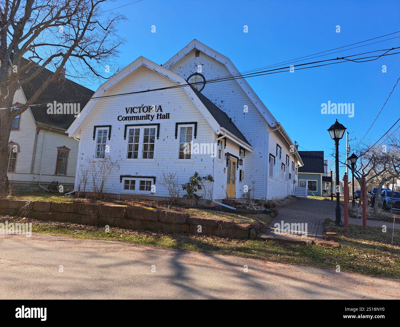Community Hall a Victoria, Isola del Principe Edoardo, Canada Foto Stock