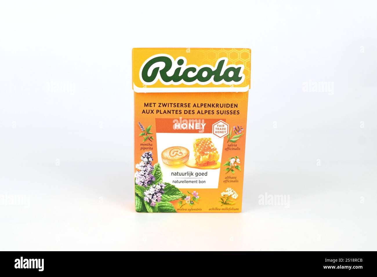 Ricola Honey Herb Lozenges – Galles, Regno Unito – 28 ottobre 2024 Foto Stock