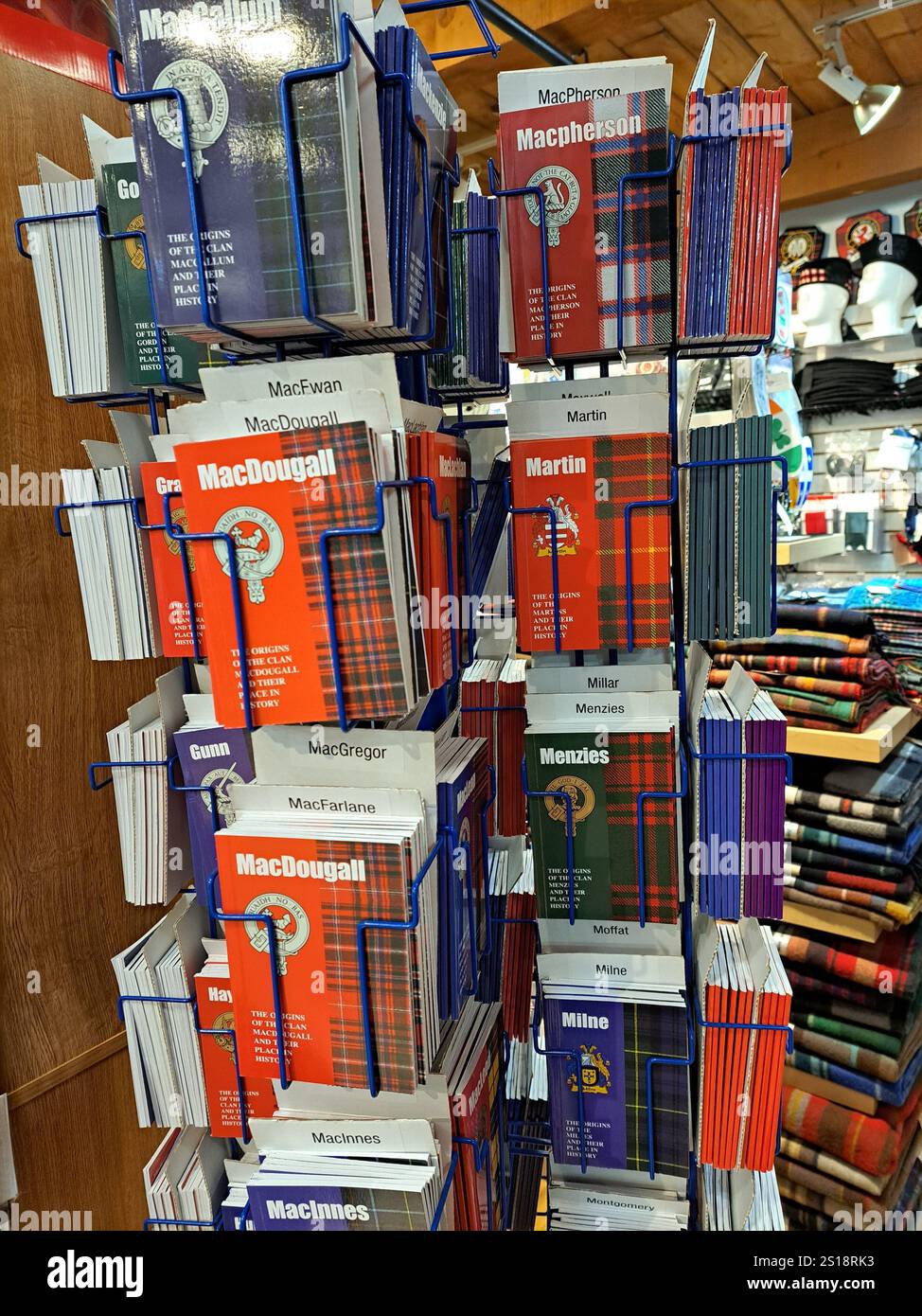 Libri di clan presso gli Historic Properties Boutique Shops sul lungomare di Halifax, nuova Scozia, Canada Foto Stock