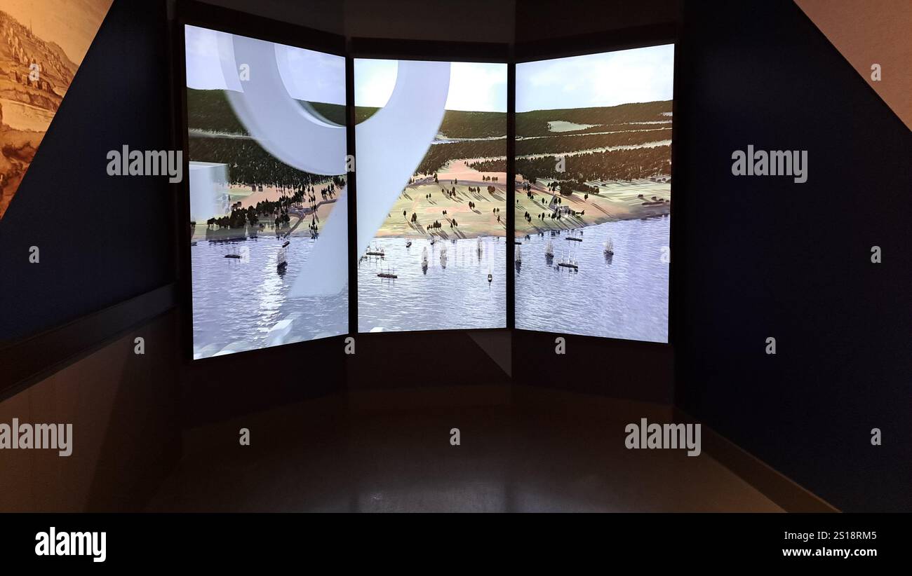 Storia cronologica del forte nella Cittadella di Halifax, nuova Scozia, Canada Foto Stock