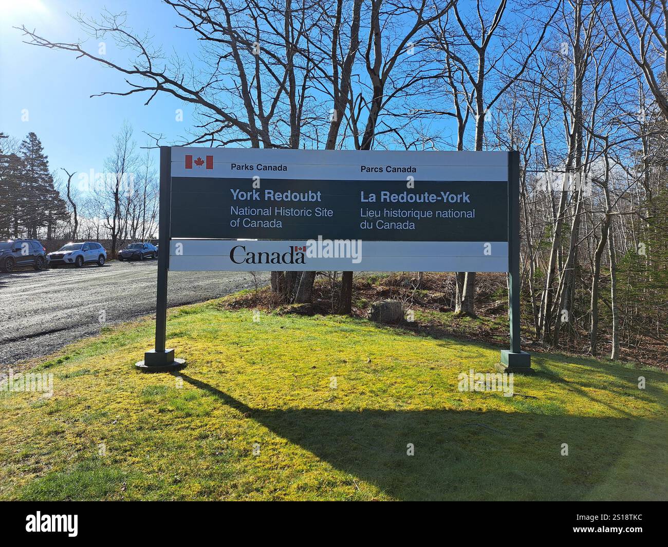 Parks Canada York Redoubt sito storico nazionale a Fergusons Cove, nuova Scozia, Canada Foto Stock