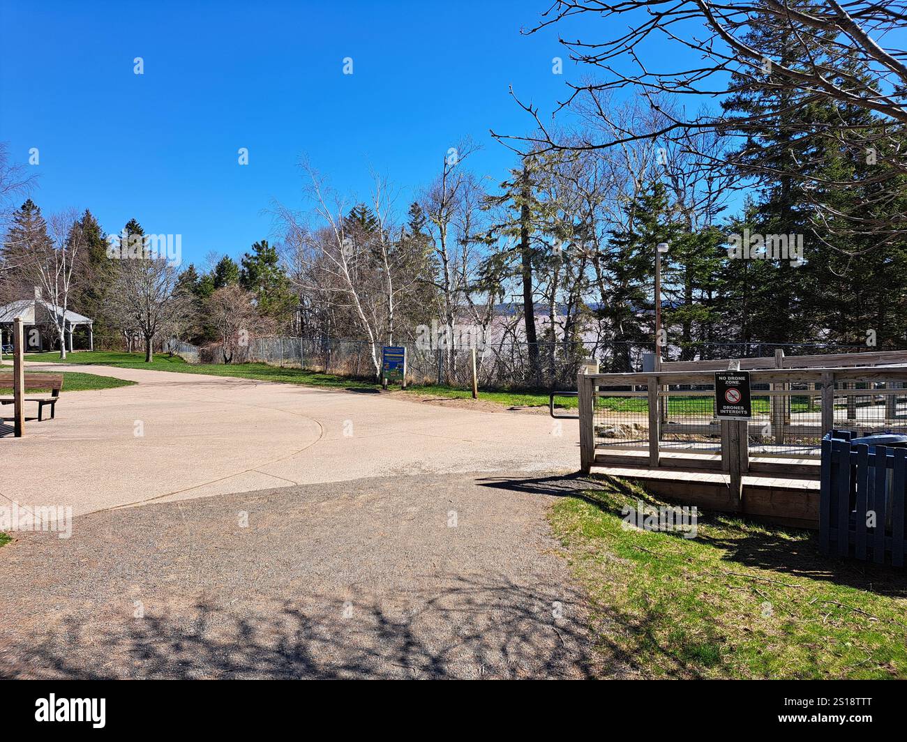 Area per il lavaggio delle scarpe presso l'Hopewell Rocks Provincial Park di Hopewell Cape, New Brunswick, Canada Foto Stock