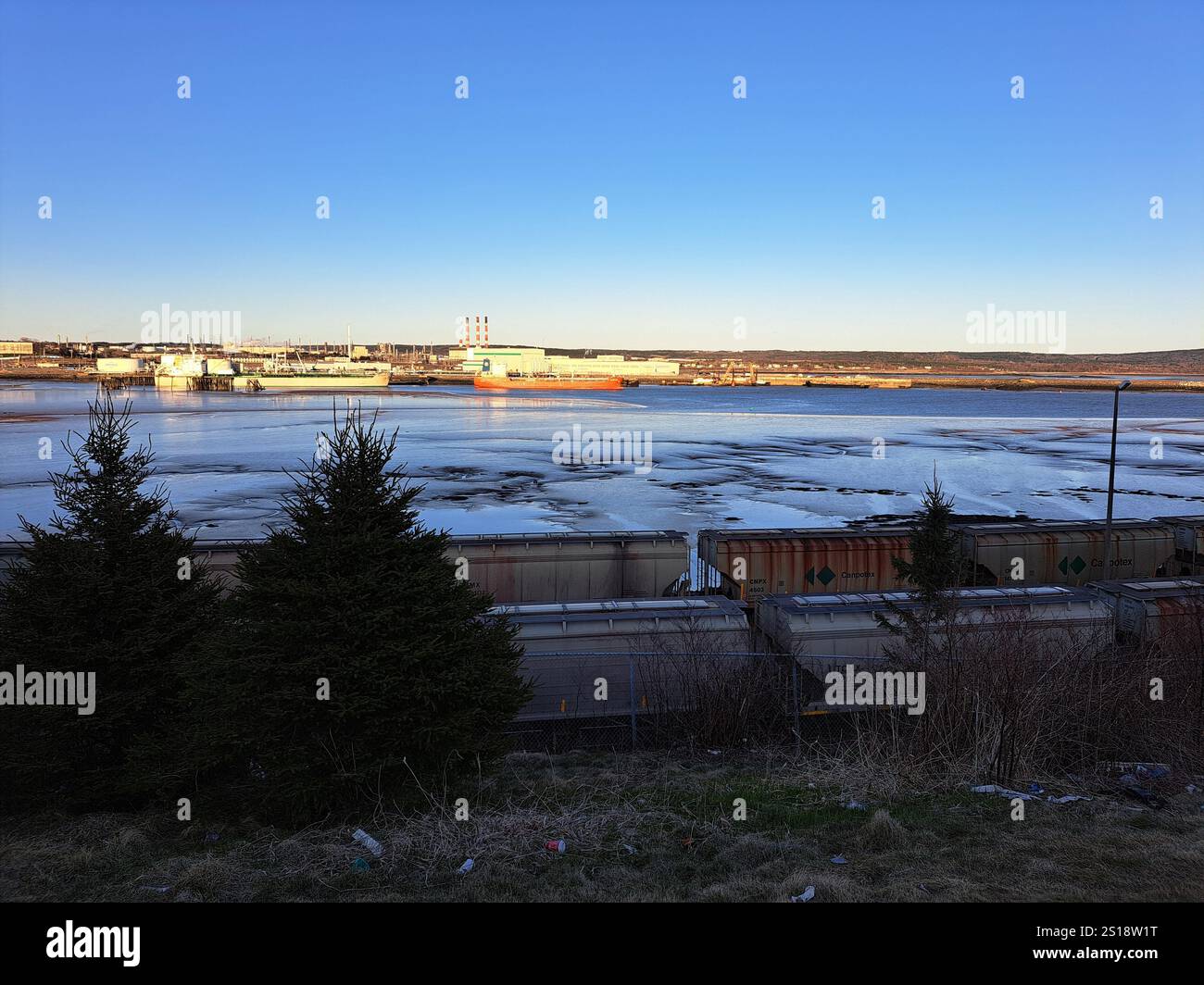 Irving Oil Terminals a Saint John, New Brunswick, Canada Foto Stock