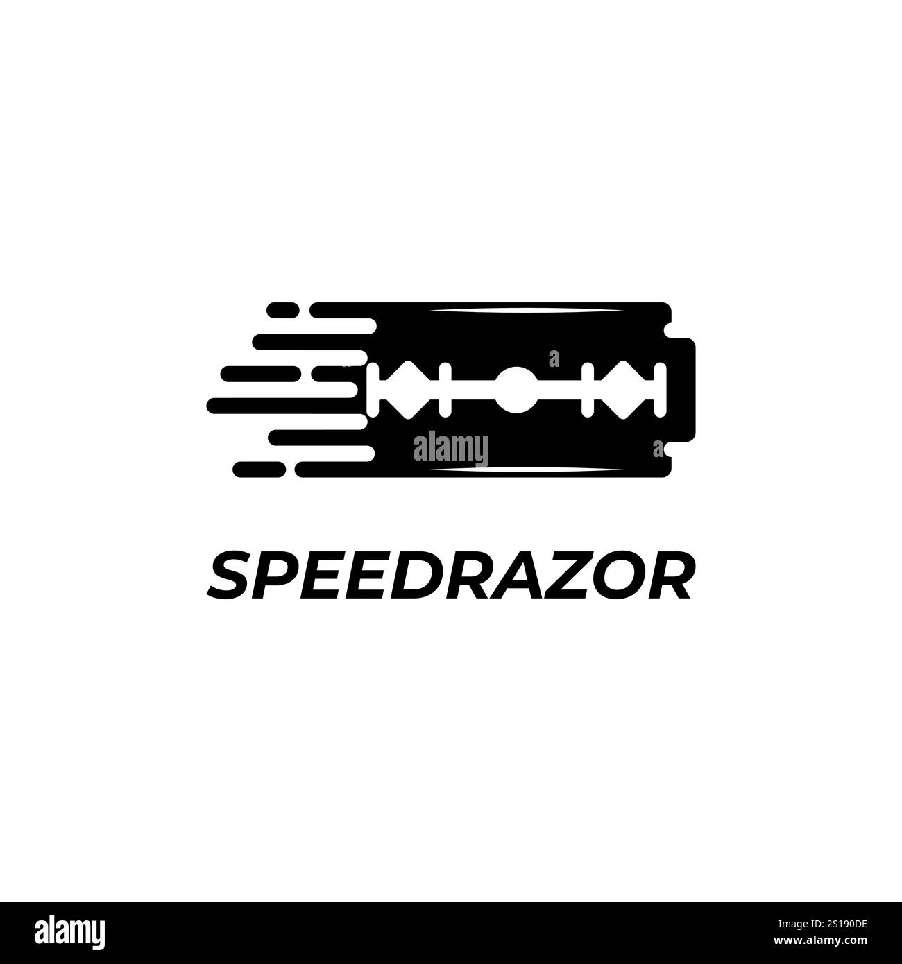 Design modello logo simbolo creativo Speed Razor Illustrazione Vettoriale Design modello logo simbolo creativo Speed Razor Illustrazione Vettoriale