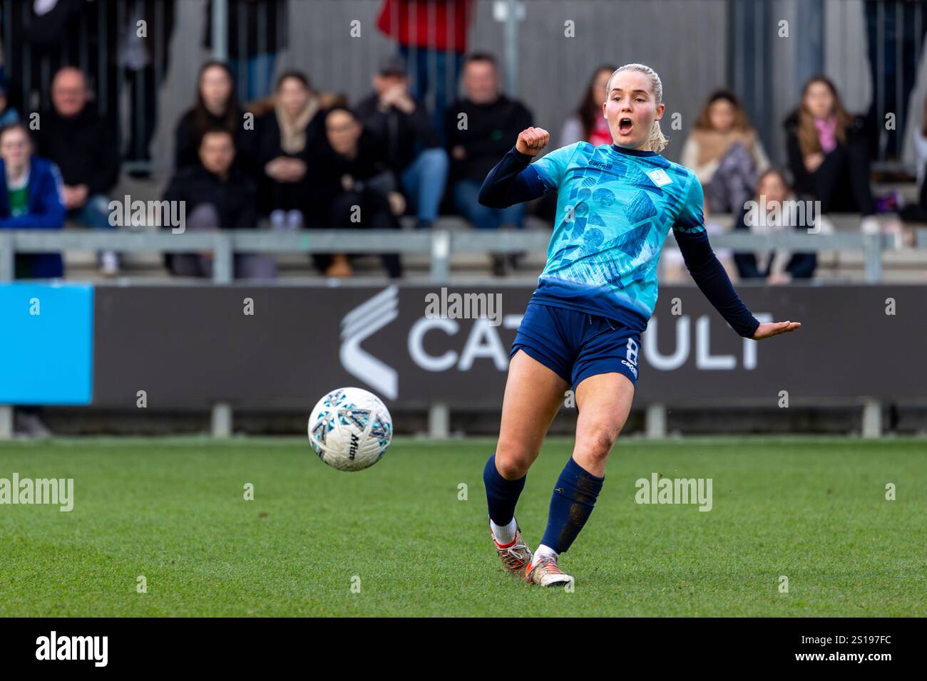 London City Lionesses vs Liverpool FC Women, Adobe Womens fa Cup 5° round, 11 febbraio 2024. A Princes Park, Dartford, Kent Foto Stock