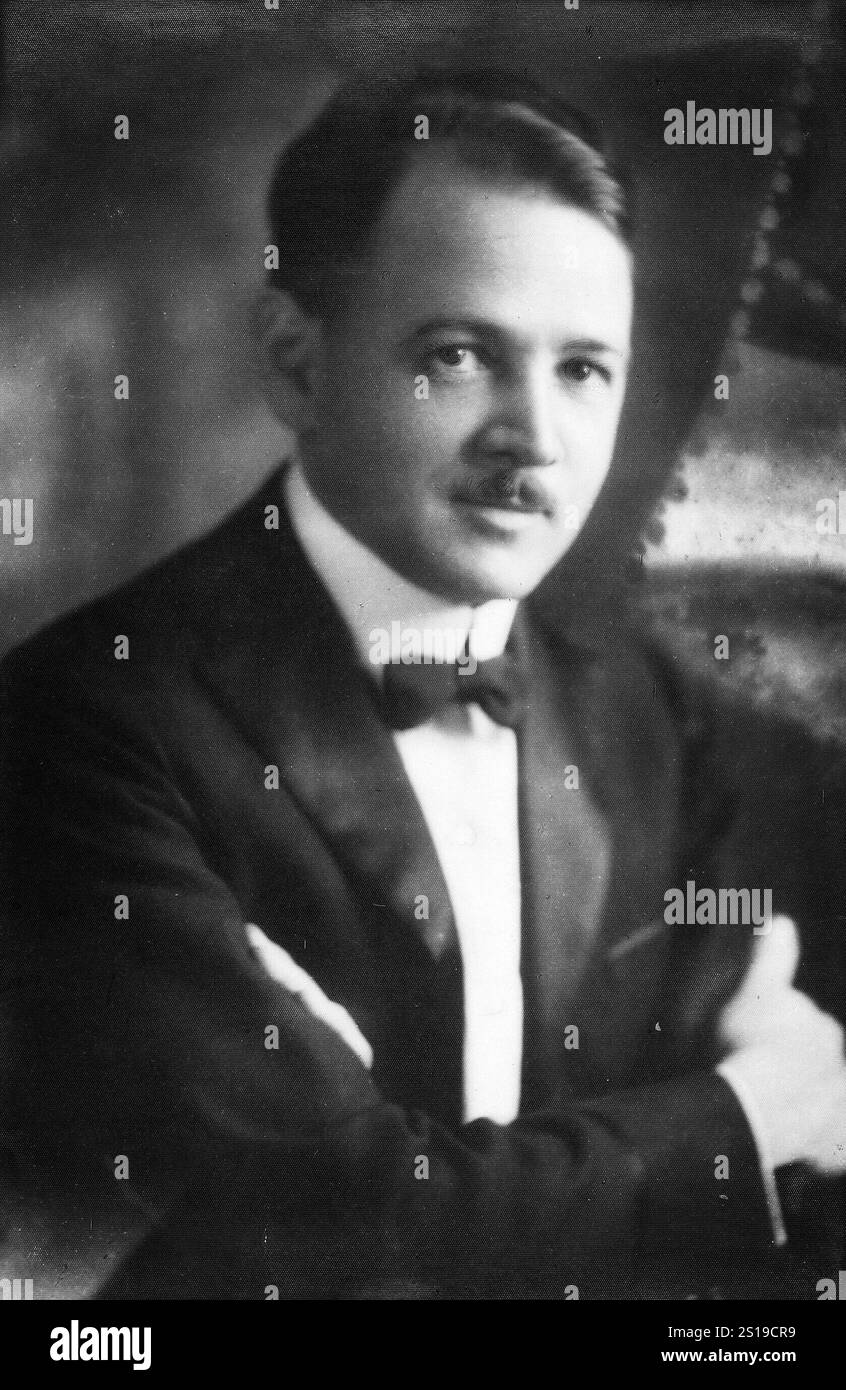 Ritratto di Carl Stalling, 1925 - Compositore per Walt Disney tra gli altri - foto d'epoca, vecchia stampa Foto Stock