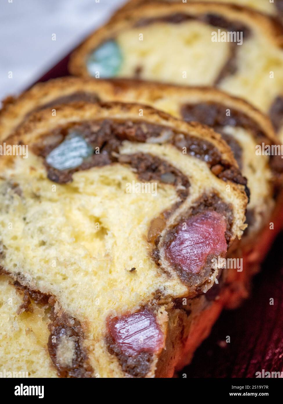Cozonac, pasticceria tradizionale rumena di Natale Foto Stock