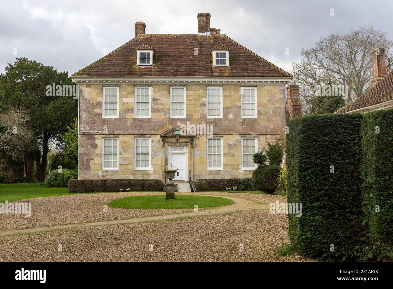 Arundells è la casa dell'ex primo ministro Sir Edward Heath. Una casa d'epoca classificata di grado II a Cathedral Close, Salisbury, Wiltshire, Inghilterra, Regno Unito Foto Stock