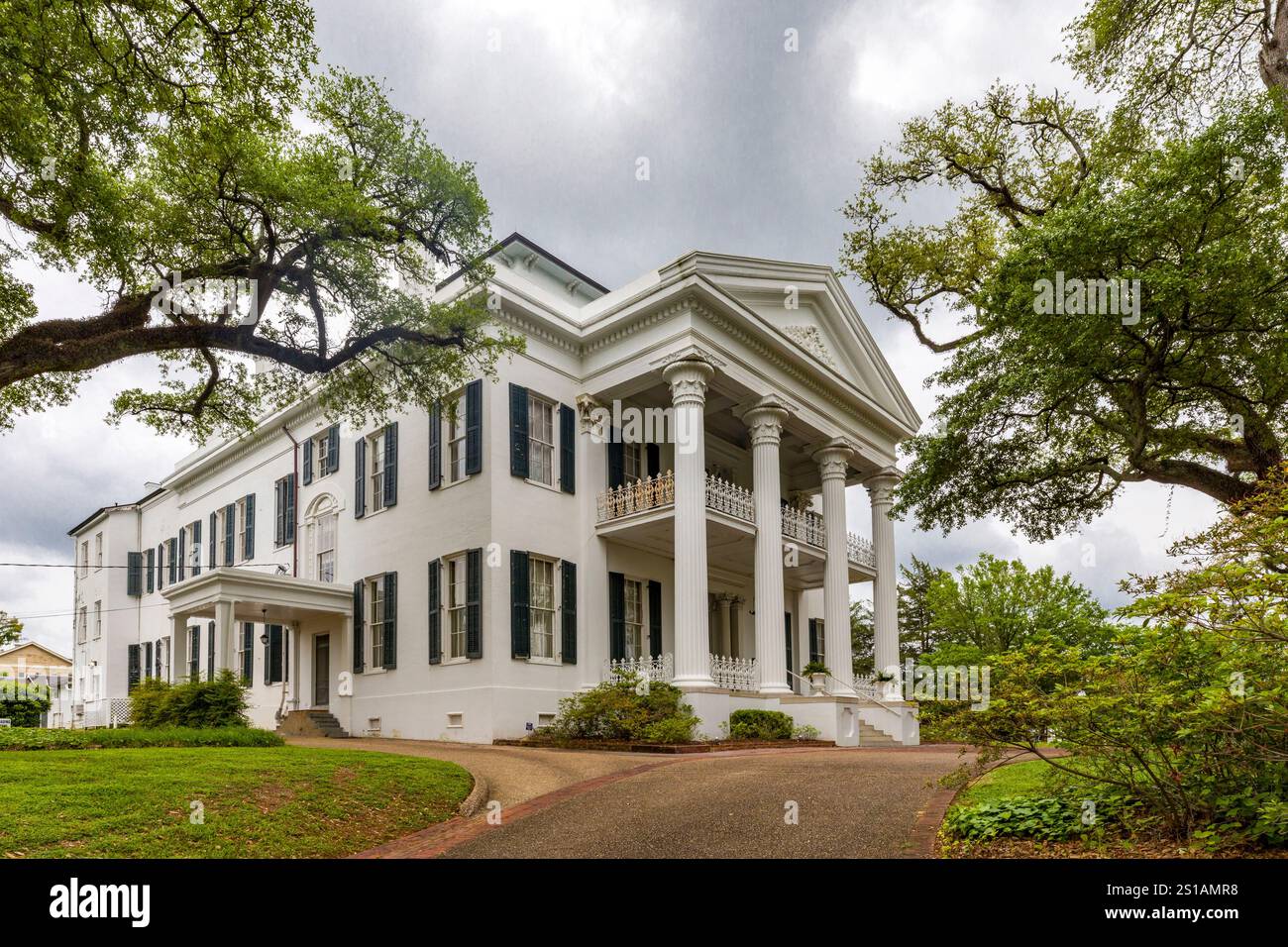 United States, Mississippi, Natchez, Stanton Hall (1850) è un palazzo greco revival situato nel distretto storico di Natchez Foto Stock