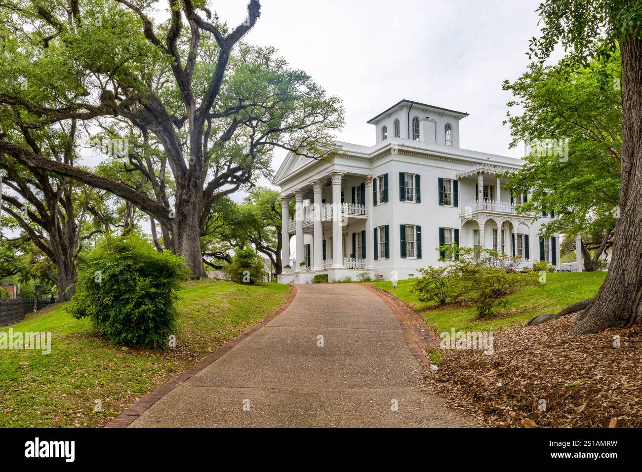 United States, Mississippi, Natchez, Stanton Hall (1850) è un palazzo greco revival situato nel distretto storico di Natchez Foto Stock