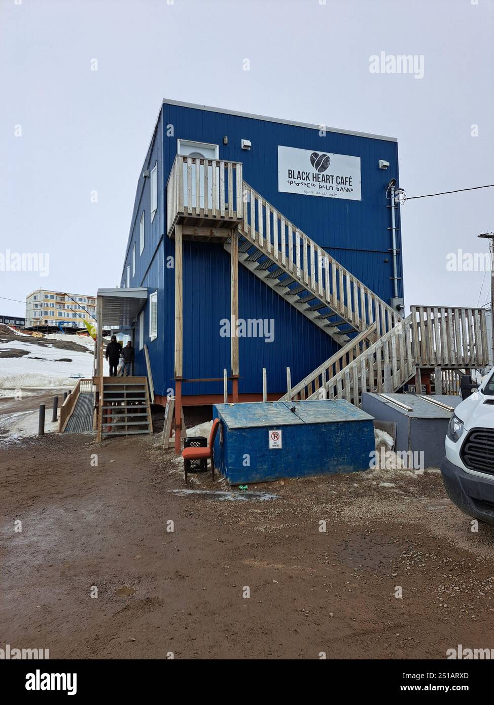 Black Heart Cafe in Masak Court a Iqaluit, Nunavut, Canada Foto Stock