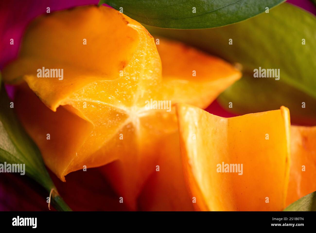Primo piano sulla frutta stellata Foto Stock