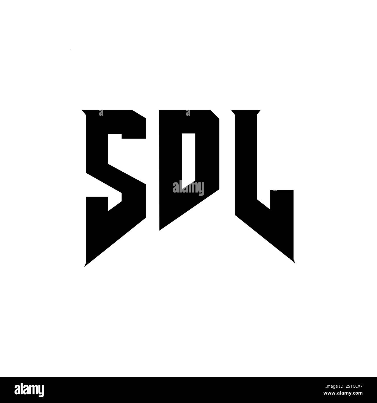Logo SDL Letter per l'azienda tecnologica. Combinazione di colori bianco e nero con il logo SDL. Logo SDL, SDL Vector, design SDL, icona SDL, SDL alph Illustrazione Vettoriale