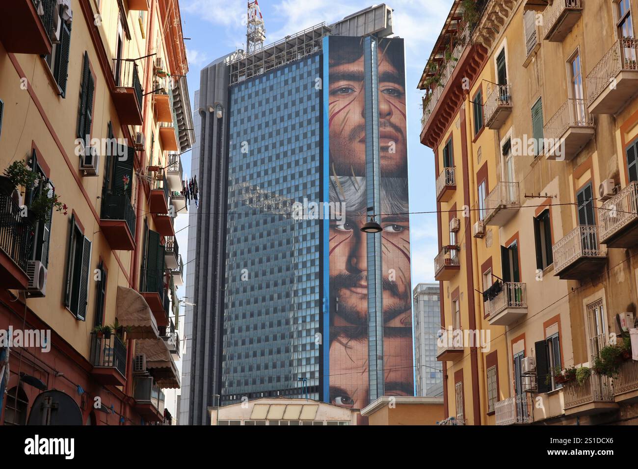 Napoli - Murale di Jorit da via Ferrara Foto Stock